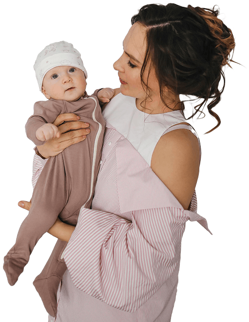 Mother with baby